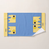 Mein sonniger Elefant - Personalisiert Badhandtuch Set (Handtuch)