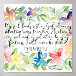 Mein Soul findet Erholung allein in Gott Poster