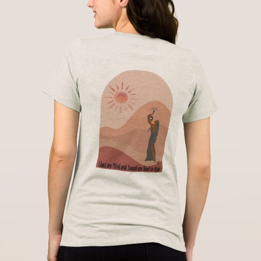 Mein Soul gefunden Tri-Blend Shirt (Rückseite)