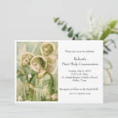 Mein Soul rät die Schleier-Erste-Kommune Einladung (Stehend Vorderseite)