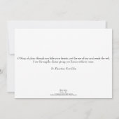 Mein Soul rät die Schleier-Erste-Kommune Einladung (Rückseite)