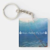 Mein Soul wird auf Hoffnung verankert Schlüsselanhänger (Vorderseite)