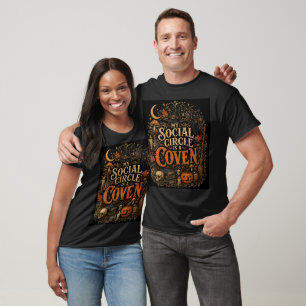Mein sozialer Kreis ist ein Halloween-Coven-T-Shir T-Shirt