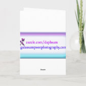 Mein Speziallehrer danke Ihnen Doggie Card (Rückseite)