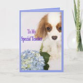 Mein Speziallehrer danke Ihnen Doggie Card (Vorderseite)