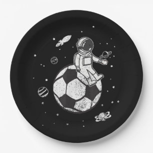 Mein Spiel ist aus dieser Welt! Fußball-Spaceman Pappteller