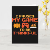 Mein Spiel pausiert Dankbarer Videospiel-Junge Tha Karte (Gelbe Blume)