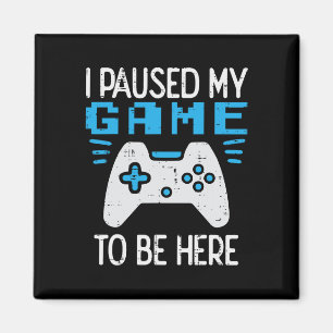 Mein Spiel pausiert Gamer Controller Gaming Jungen Magnet