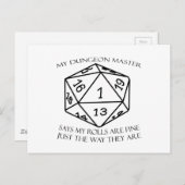 Mein Spielleiter Postkarte (Vorne/Hinten)