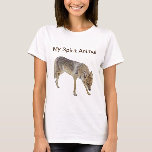 Mein Spirit Animal Coyote T-Shirt (Vorderseite)