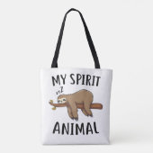 Mein Spirit Animal Funny Sloth-Geschenk Tasche (Rückseite)