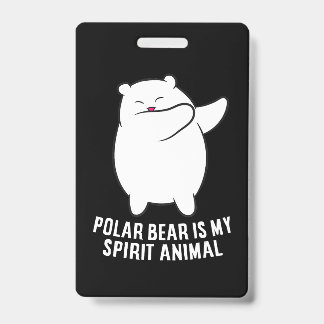 Mein Spirit Animal Polar Bär Niedlicher Polar Bär Ausweis