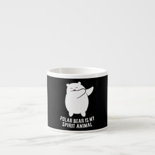 Mein Spirit Animal Polar Bär Niedlicher Polar Bär  Espressotasse