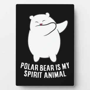 Mein Spirit Animal Polar Bär Niedlicher Polar Bär Fotoplatte