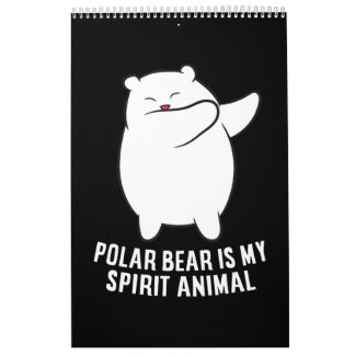 Mein Spirit Animal Polar Bär Niedlicher Polar Bär Kalender