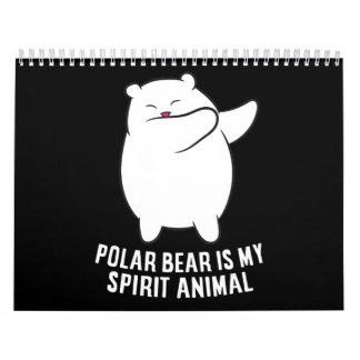 Mein Spirit Animal Polar Bär Niedlicher Polar Bär  Kalender