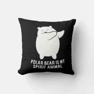 Mein Spirit Animal Polar Bär Niedlicher Polar Bär  Kissen