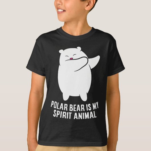 Mein Spirit Animal Polar Bär Niedlicher Polar Bär T-Shirt (Vorderseite)