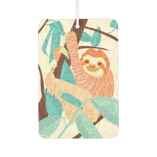 Mein Spirit Animal Sloth Car Air Freshener Autolufterfrischer (Vorderseite)