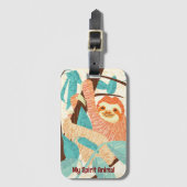 Mein Spirit Animal Sloth Gepäckanhänger (Vorderseite Vertikal)