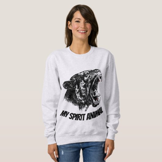 MEIN SPIRITTIER, PANTHER SWEATSHIRT (Vorne ganz)