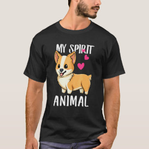 Mein spirituelles Tier Corgi Hund Liebe R Papa Mam T-Shirt