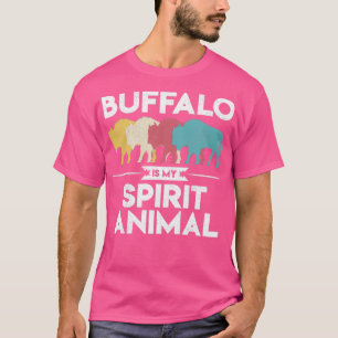 Mein spirituelles Tier ist Büffel Vintage Bison T-Shirt