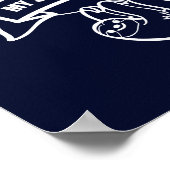 Mein spirituelles Tier ist ein Faultier. / Fehler. Poster (Ecke)