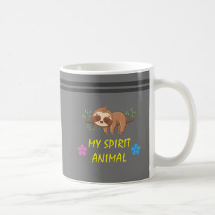 Mein spirituelles Tier Süßer schlafender Faultie Kaffeetasse