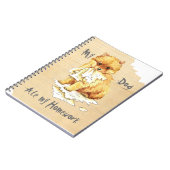 Mein Spitz ate meine Hausaufgaben Notizblock (Linke Seite)