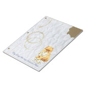 Mein Spitz hat meinen Lektionsplan aufgegriffen Notizblock (angewinkelt)