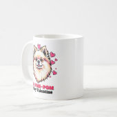 Mein Spitz ist mein Valentinhund Niedlich Funny Kaffeetasse (Vorderseite Links)