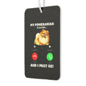 Mein Spitz ruft an und ich muss gehen Autolufterfrischer (Links)