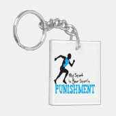 Mein Sport ist Ihr Schlüsselanhänger (Vorderseite links)