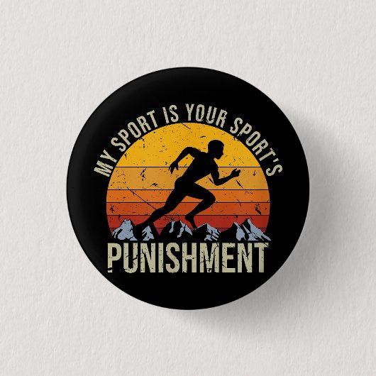 Mein Sport ist Ihr Sportstrafgleis Button (Vorderseite)