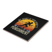 Mein Sport ist Ihr Sportstrafgleis Fliese (Seite)