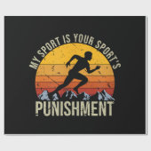 Mein Sport ist Ihr Sportstrafgleis Geschenkpapier (Flach)