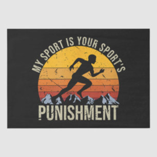 Mein Sport ist Ihr Sportstrafgleis Seidenpapier