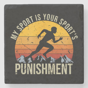 Mein Sport ist Ihr Sportstrafgleis Steinuntersetzer