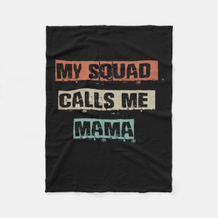 Mein Squad nennt Mama Funny Workout Gym Mama Gesch Fleecedecke