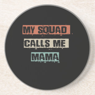Mein Squad nennt Mama Funny Workout Gym Mama Gesch Getränkeuntersetzer