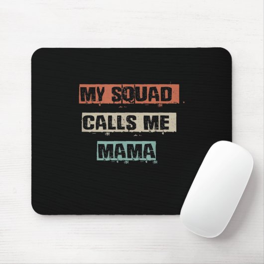 Mein Squad nennt Mama Funny Workout Gym Mama Gesch Mousepad (Mit Mouse)
