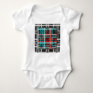 Mein Square Maze Design Baby Strampler