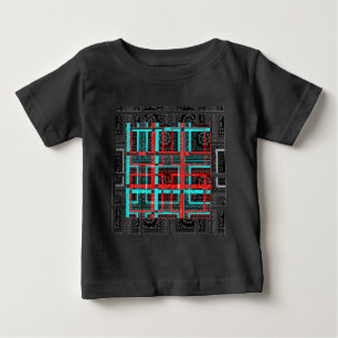 Mein Square Maze Design Baby T-shirt