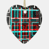 Mein Square Maze Design Keramikornament (Rechts)