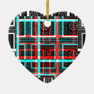 Mein Square Maze Design Keramikornament
