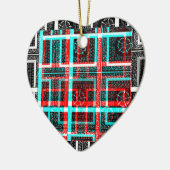 Mein Square Maze Design Keramikornament (Links)