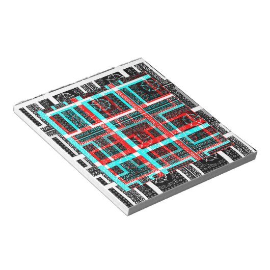 Mein Square Maze Design Notizblock (angewinkelt)