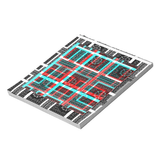 Mein Square Maze Design Notizblock (Rotiert)