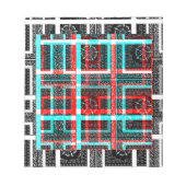Mein Square Maze Design Notizblock (Vorderseite)